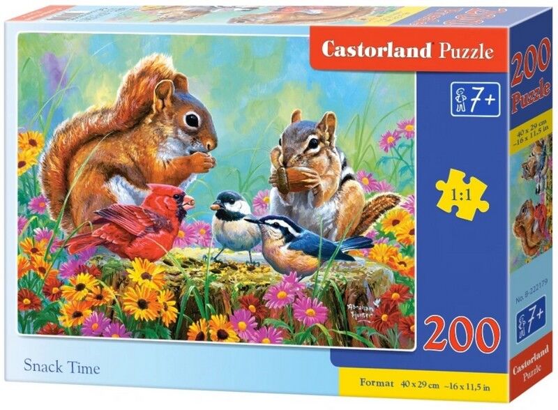 Castorland Puzzle 200. Snack Time / Час перекусити - фото 1