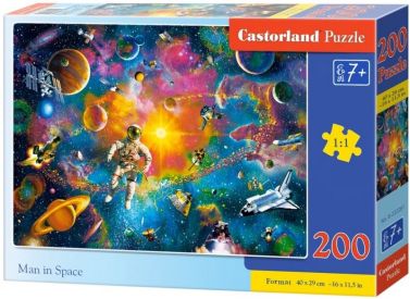 Castorland Puzzle 200. Man in Space / Людина в космосі - Пазли