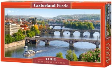 Castorland Puzzle 4000. Vltava Bridges in Prague / Мости через Влтаву - Пазли
