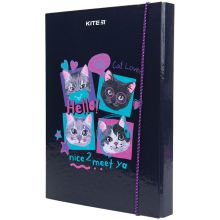 Папка для зошитів В5 на гумці картон, Kite So Sweet - Папки, швидкосшивачі