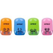 Точилка з контейнером Emotions, асорті - Ножиці, циркулі, чинки, ластики