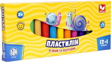 Пластилін круглий восковий 12 кольорів + 1 Золотий колір у подарунок - Пластилін та аксесуари