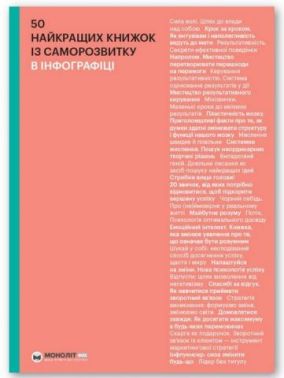 50 найкращих книжок із саморозвитку в інфографіці (українською мовою)