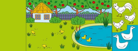 Розфарбовуємо, вирізаємо, клеїмо. Хто пасеться на лузі? - фото 2