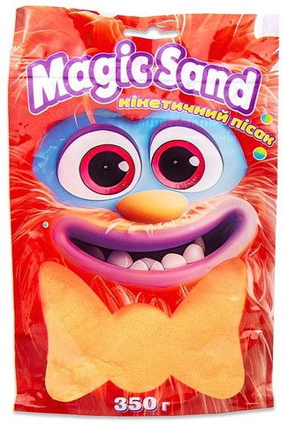 Magic sand. Кінетичний пісок в пакеті помаранчевий, 350 г - фото 1