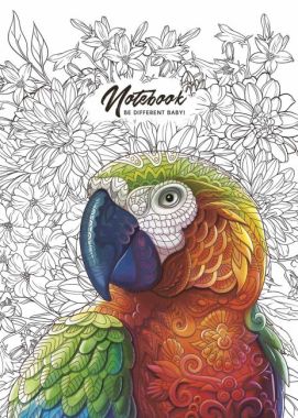 Блокнот для записів 00819, склейка, А5/50арк., у клітинку, білий блок, 60г/м2, розмальовка, ВД-лак, Student - Блокноти та скетчбуки