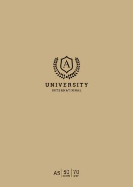 Блокнот для записів 00829, склейка, А5/50арк., у клітинку, білий блок, 70г/м2, крафт, ВД-лак, Student Блокнот для записів 00829, склейка, А5/50арк., у клітинку, білий блок, 70г/м2, крафт, ВД-лак, Student - Канцелярські товари