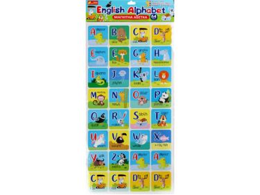 Магнітна абетка ENGLISH ALPHABET 64 літери 2+Ранок