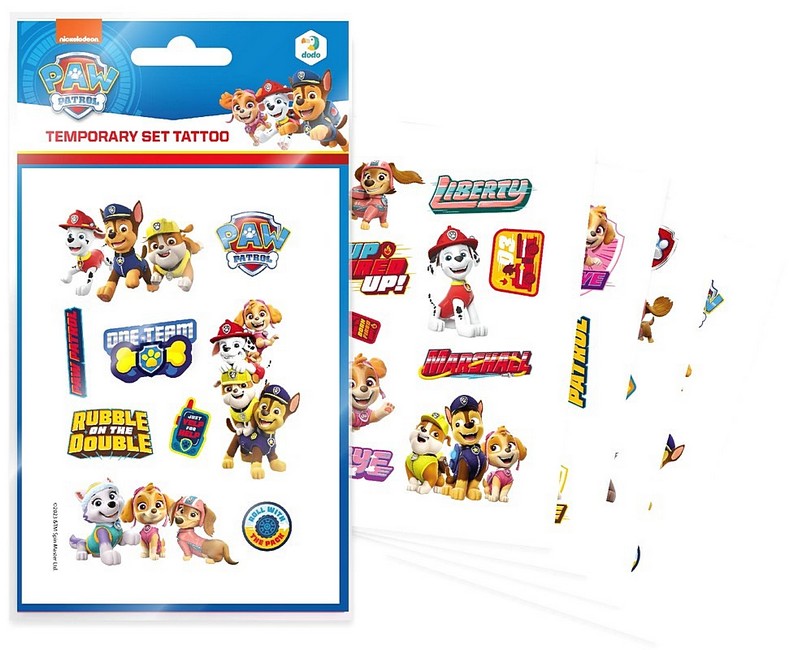 Набір дитячих тимчасових татуювань Paw Patrol. Команда - фото 1