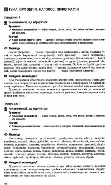 Посібник для вчителя Компетентнісно орієнтовані завдання Українська мова 5 клас Нова програма Авт: Паращич В.В. Загоруйко О.Я. Вид-во: Ранок - фото 4