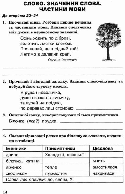 Робочий зошит Українська мова 4 клас НУШ До підручника Варзацької Л.О. та ін. Авт: Варзацька Л.О. та ін. Вид-во: Богдан - фото 8