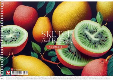 Альбом для малювання, спiраль, 40арк., 120г/м2, Школярик - Альбоми для малювання