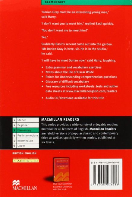 The Picture of Dorian Gray + Audio CD + extra exercises Readers Elementary Вид-во: Macmillan - фото 2