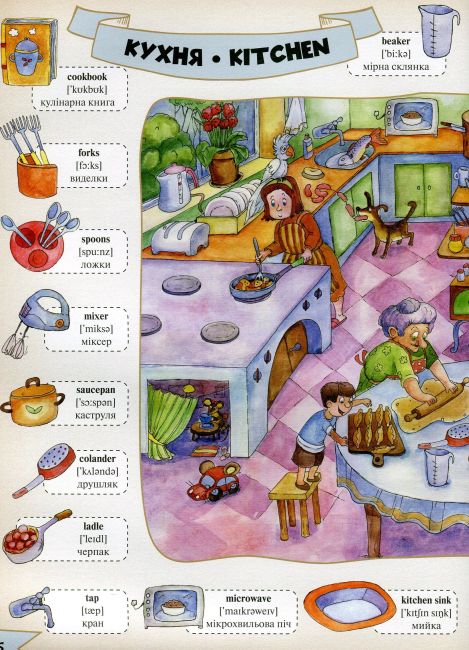 Моя перша 1000 англійських слів 3+ Словники у картинках Vivat - фото 5