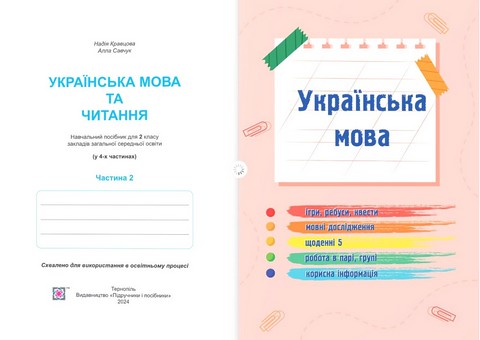 Навчальний посібник Українська мова та читання 2 клас у 4-х частинах Частина 2 НУШ Авт: А. Савчук Н. Кравцова Вид-во: Підручники і посібники - фото 4