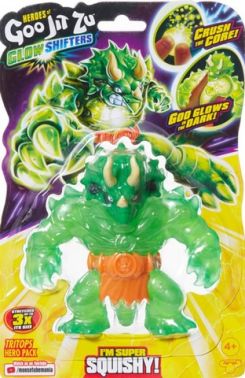 Герої Гуджитсу. Іграшка, що розтягується  Трицераптор (Глоу Шіфтерс). ТМ GooJitZu - Іграшкові набори, меблі, пристрої, транспорт