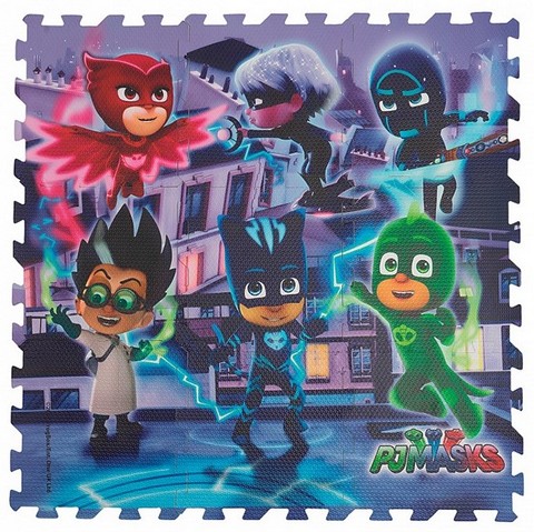 Коврик-пазл PJ Masks, 9 сегментов - фото 1