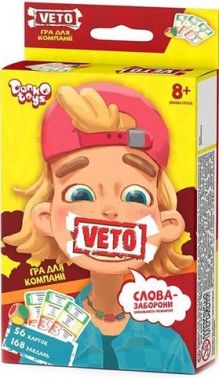 Настільна розважальна гра VETO міні . 8+ Danko Toys - Настільні ігри