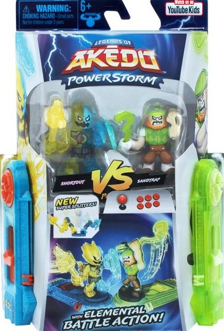 Набір для поєдинку Шортаут та Сендтреп (Павер Шторм). Ігровий набір TM Akedo - фото 1