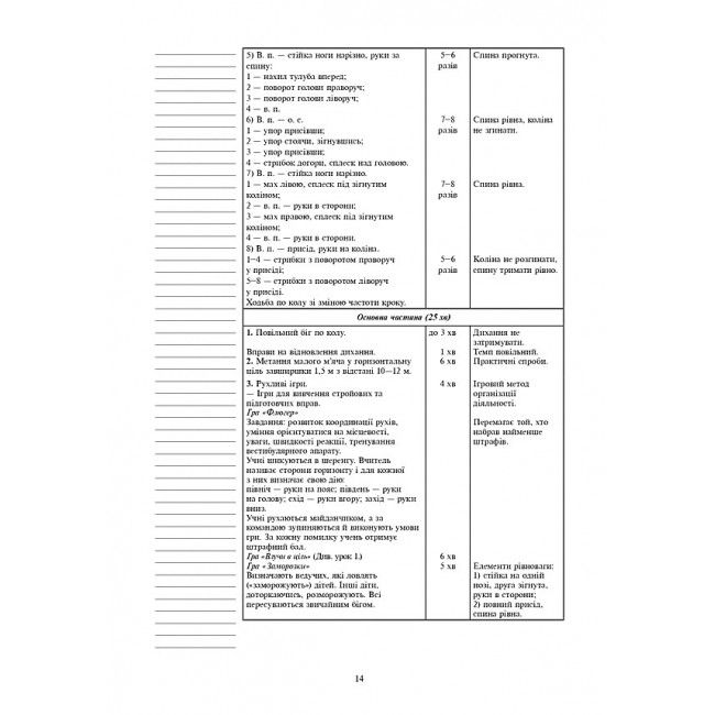 Конспекти уроків Фізична культура 3 клас НУШ Авт: Богайчук Р.В. Вид-во: Богдан - фото 12