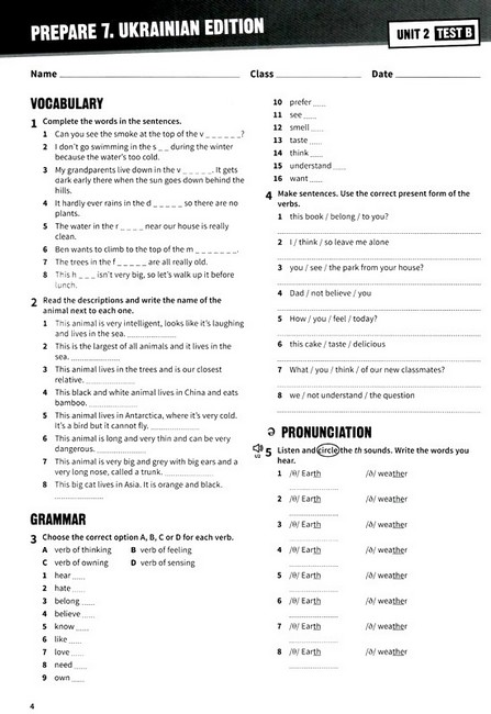 Збірник тестів Англійська мова Prepare Test book 7 клас НУШ Авт: Joanna Kosta Melanie Williams Вид-во: Лінгвіст - фото 3