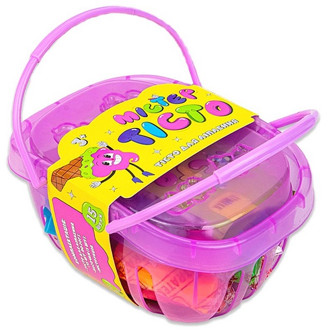 Набір для творчості. Містер тісто. 15 штук (у корзинці) - фото 1