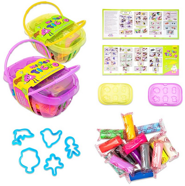 Набір для творчості. Містер тісто. 15 штук (у корзинці) - фото 6