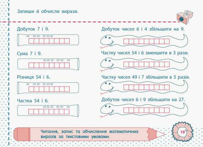 Точилка Математика Таблиці множення та ділення чисел 5, 6, 7 2 клас Рівень 5 Авт: Муренець О.Г. Вид-во: АРТ - фото 2
