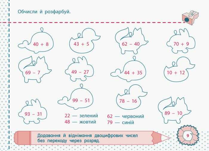 Точилка Математика Додавання та віднімання в межах 100 Повторення 2 клас Рівень 1 Авт: Муренець О.Г. Вид-во: АРТ - фото 4
