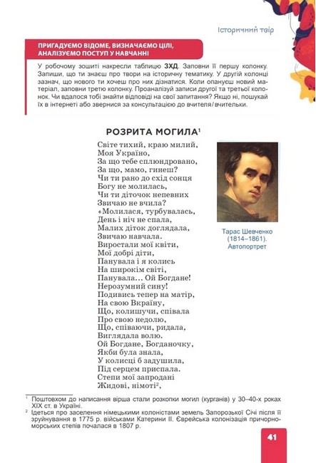 Підручник Українська література 7 клас НУШ Авт: Л.Т. Коваленко Н.І. Бернадська Вид-во: Освіта - фото 7