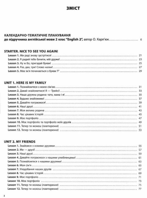 Мій конспект Англійська мова 2 клас НУШ До підручника Карпюк О. Авт: Гандзя І. Вид-во: Основа - фото 3