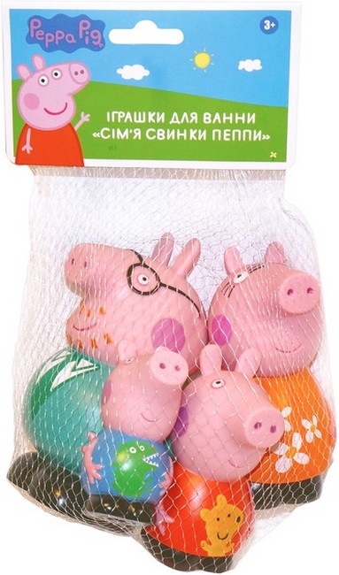 Іграшки для ванни Сім’я свинки Пеппи Ігровий набір TM Peppa Pig - фото 1