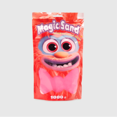 Magic sand Кінетичний пісок рожевий в пакеті, 1000 г 