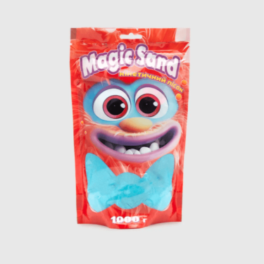 Magic sand Кінетичний пісок блакитний в пакеті, 1000 г  - Подарункові набори для дитячої творчості