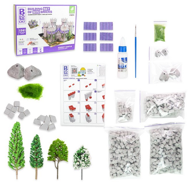 Будівельний набір з міні-цеглинок Лицарський замок BLOCKY Вид-во: Strateg - фото 3