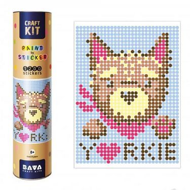 Йорк. Картина за номерами з наліпками в тубусі - Своїми руками