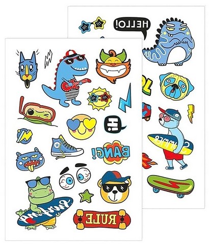 Тимчасові тату для молодших хлопців Tattoos Динозаврик Вид-во: Ранок - фото 2