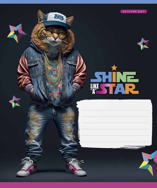 Зошит учнівський, 18арк., у клітинку, виб.УФ-лак, Школярик - фото 2