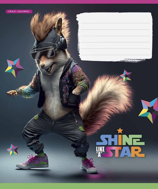 Зошит учнівський, 18арк., у клітинку, виб.УФ-лак, Школярик - фото 5