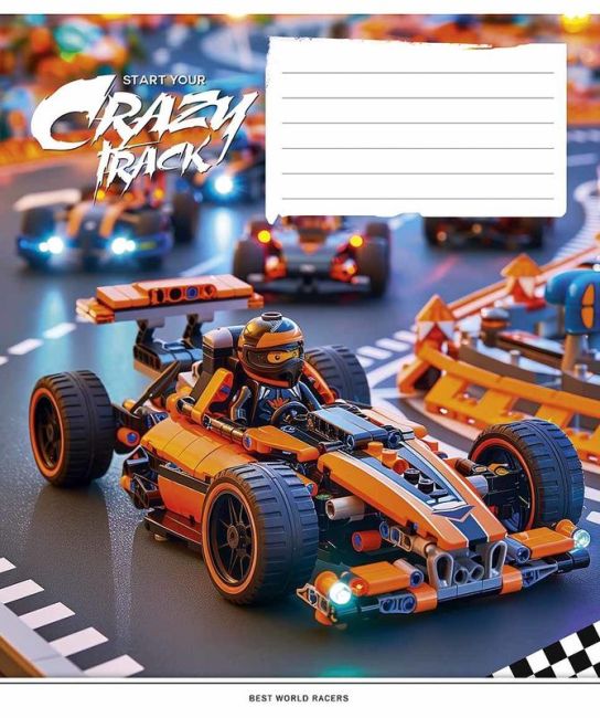 Зошит учнівський, 18арк., у клітинку, ВД-лак, Школярик - фото 1