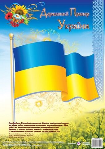 Плакат - Державний Прапор України. серія «ДСУ». ПІП. - фото 1