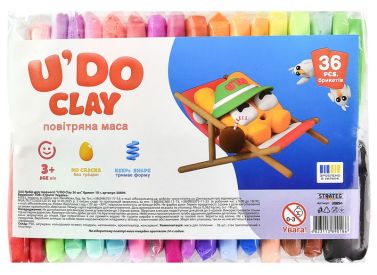 Набір для творчості "U'DO Clay" 36 штук Вид-во: Strateg - Пластилін та аксесуари