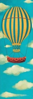 Закладка для книги «Жовто-блакитна повітряна куля»