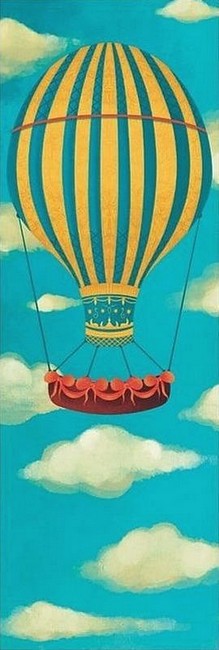 Закладка для книги «Жовто-блакитна повітряна куля» - фото 1