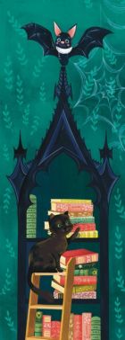 Закладка для книги «Кажан та Кошеня. В бібліотеці»