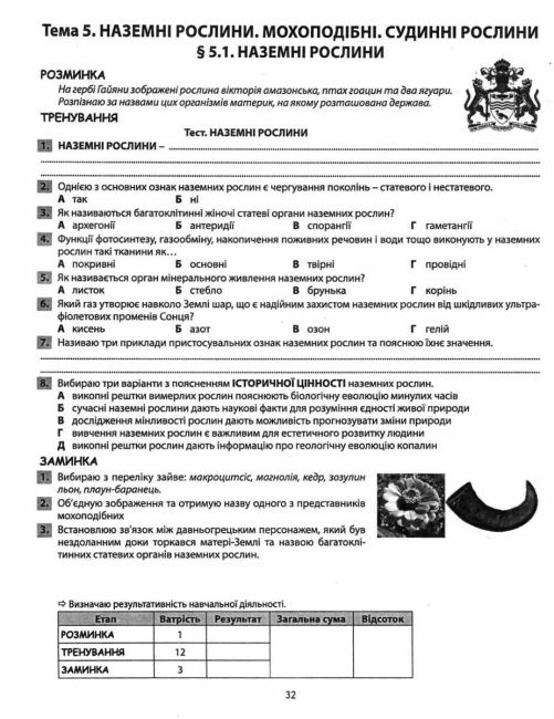 Мій зошит для оцінювання Біологія 7 клас НУШ Авт: В.І. Соболь Вид-во: Абетка - фото 6