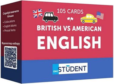 British vs American English 105 Cards Вид-во: English Student