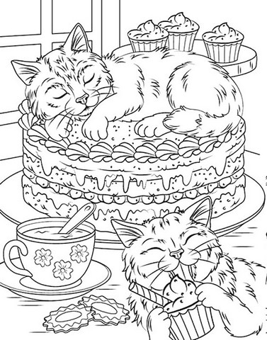 Велика книга розмальовок. Котики та песики - фото 2