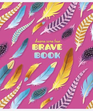Зошит учнівський, 24арк., у лінію, флуорфар + софт тач, Genius (024-3022L, Brave book (дівч))