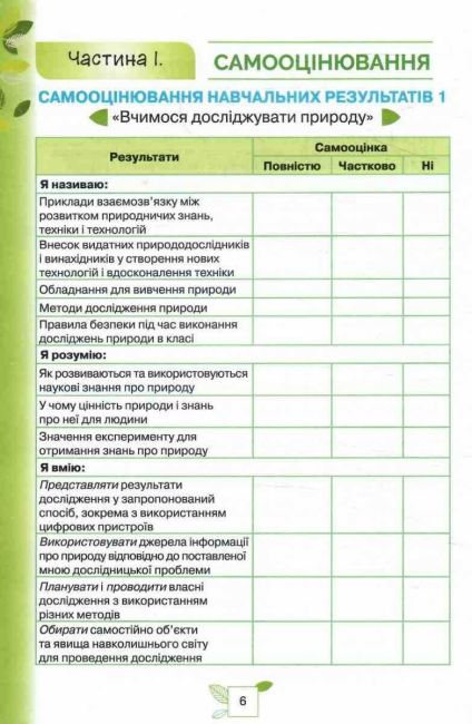 Зошит для самооцінювання і діагностувальних робіт за групами результатів Мої досягнення Пізнаємо природу 6 клас НУШ Авт: Коршевнюк Т. Ярошенко О. Вид-во: Оріон - фото 4